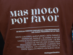 Remera Más Moto Algodón Casual Informal